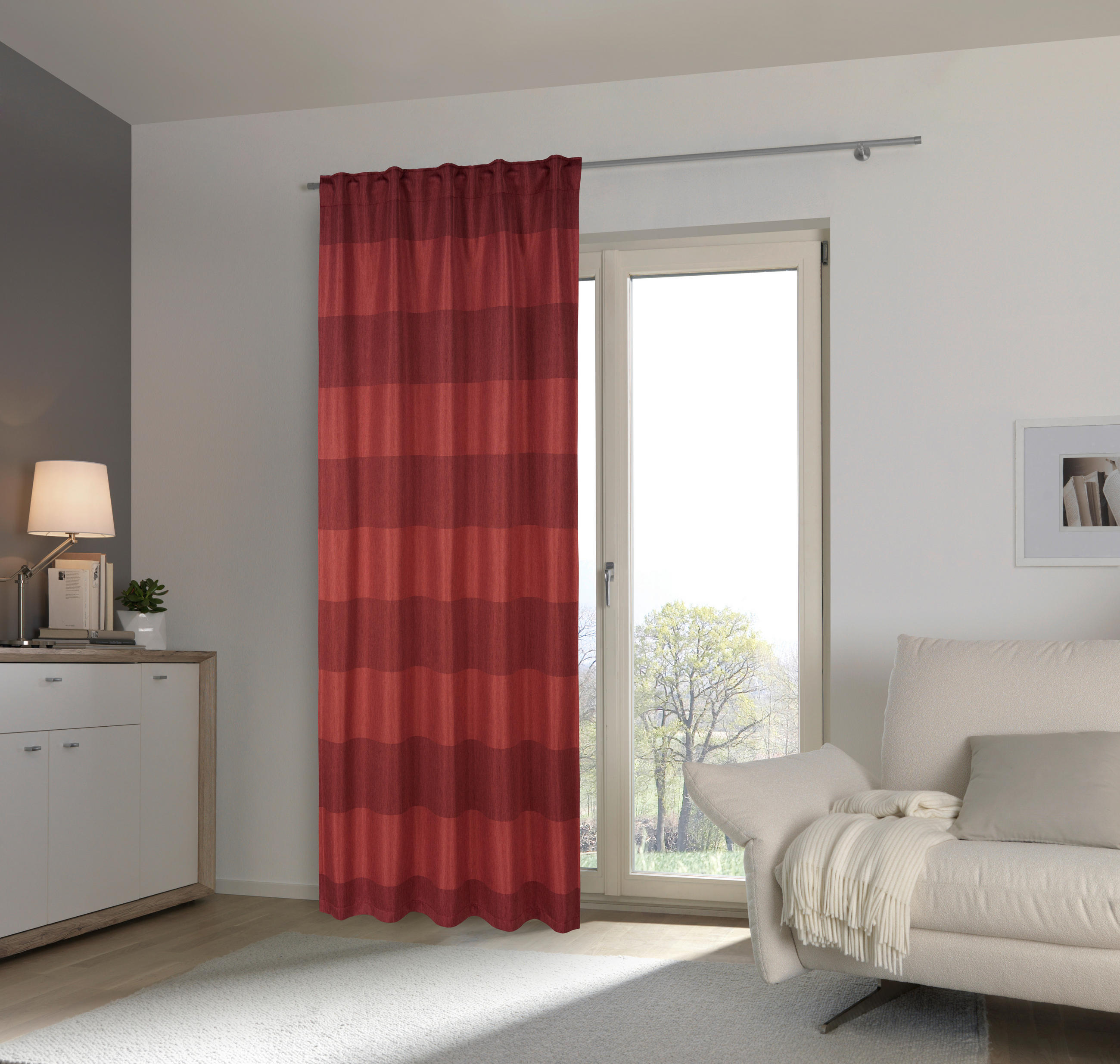 TERMOIZOLAČNÍ ZÁVĚS, zatemnění, 140/245 cm - rezavá, Basics, textil (140/245cm) - Esposa