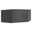 AUFSATZSCHRANK 80/40/80 cm   - Alufarben/Graphitfarben, KONVENTIONELL, Holzwerkstoff/Kunststoff (80/40/80cm) - Xora