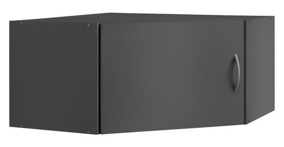 AUFSATZSCHRANK 80/40/80 cm   - Alufarben/Graphitfarben, KONVENTIONELL, Holzwerkstoff/Kunststoff (80/40/80cm) - Xora