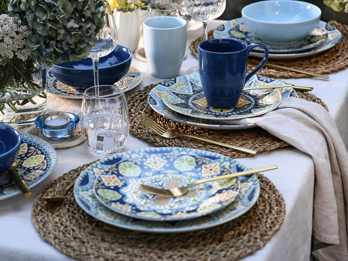 KOMBISERVICE Patio 16-teilig  - Multicolor, Basics, Keramik - Creatable