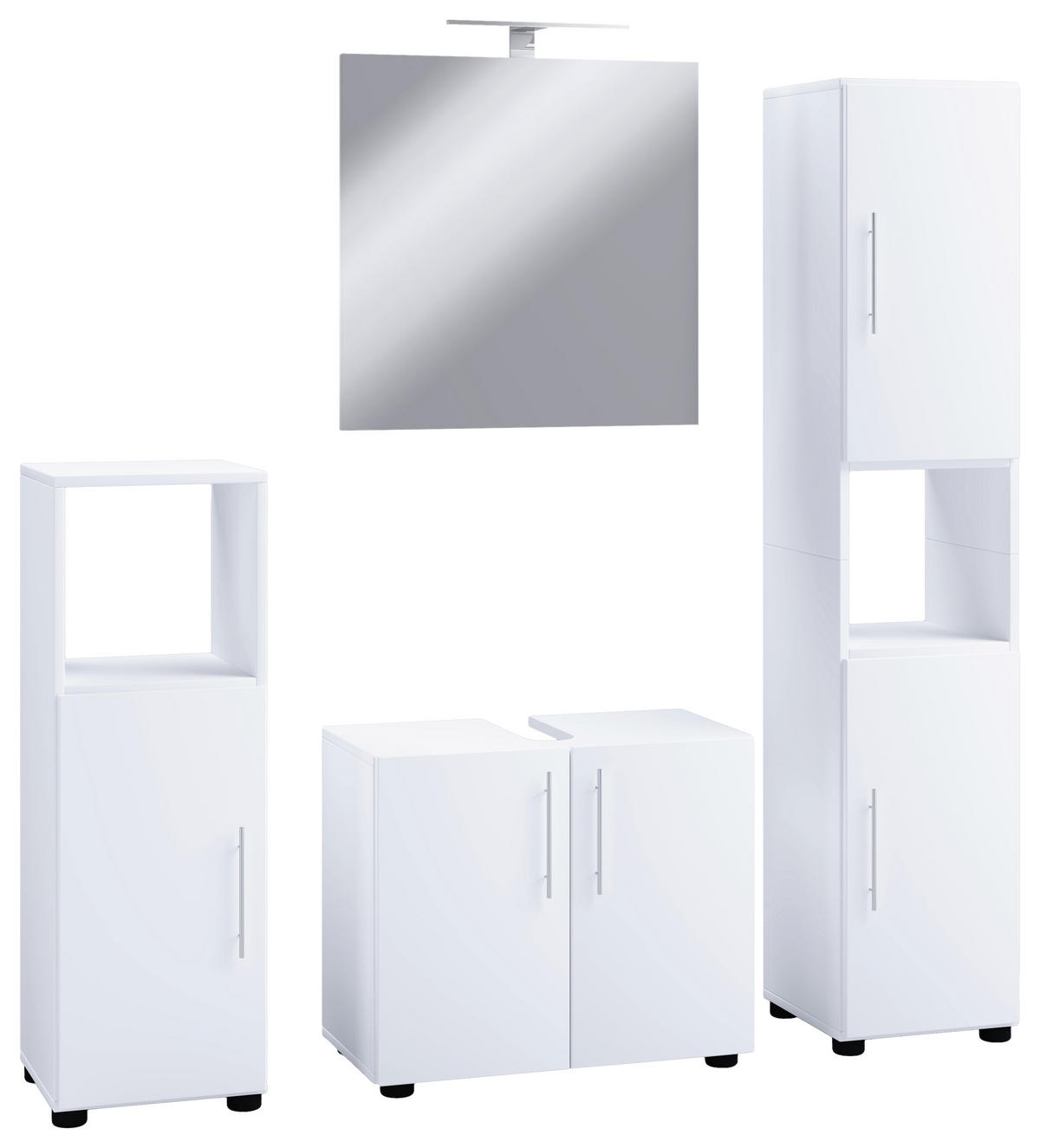 BADEZIMMER  in 122 cm  - Weiss, Modern, Holzwerkstoff (122cm) - MID.YOU