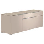 LOWBOARD Alufarben, Sandfarben  160/58/45 cm  - Sandfarben/Alufarben, Design, Glas/Holzwerkstoff (160/58/45cm) - Moderano