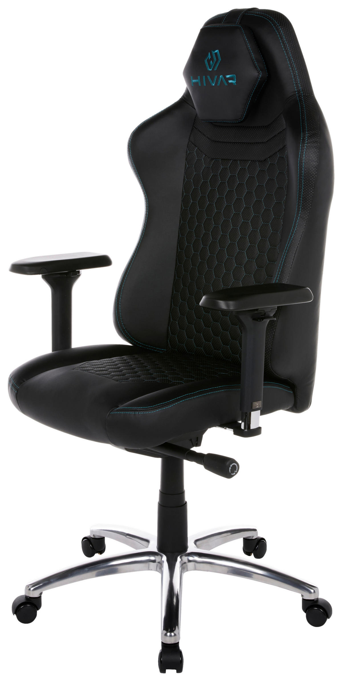 ORBICAL Onyx Silver Schwarz, Türkis, Silberfarben Metall, Textil   - Türkis/Silberfarben, LIFESTYLE, Textil/Metall (79/142/77cm) - HIVAR