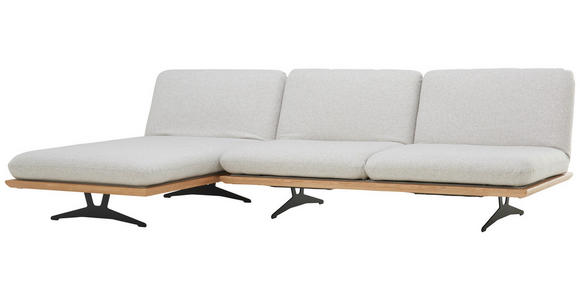 SCHLAFSOFA in Grau  - Schwarz/Grau, Design, Holz/Textil (204/92/90cm) - Dieter Knoll