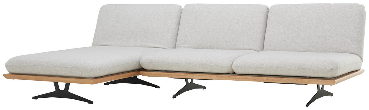 SCHLAFSOFA in Grau  - Schwarz/Grau, Design, Holz/Textil (204/92/90cm) - Dieter Knoll