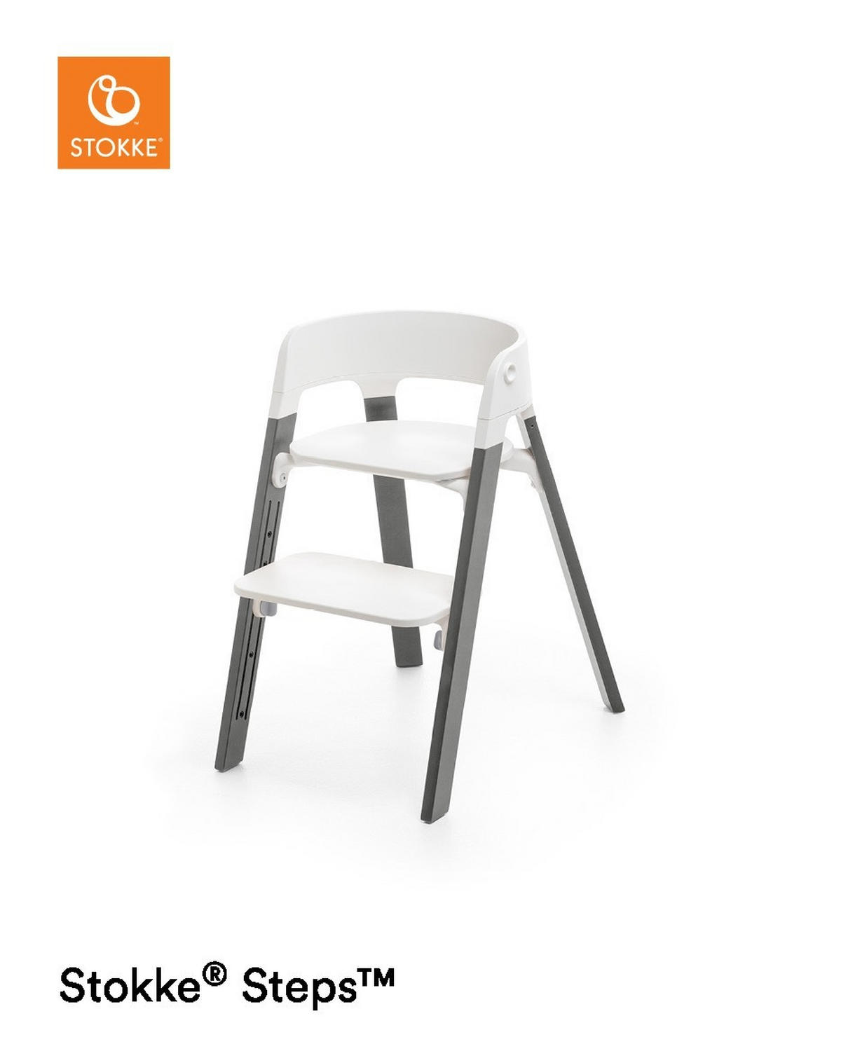 HOCHSTUHLSITZ Steps Weiß White  - Weiß, Basics, Kunststoff (54/12/45cm) - Stokke