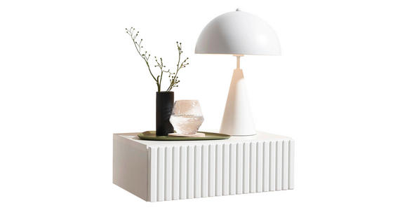 NACHTKÄSTCHEN 42/14/30 cm  in Weiß  - Weiß, MODERN, Holzwerkstoff (42/14/30cm) - Carryhome