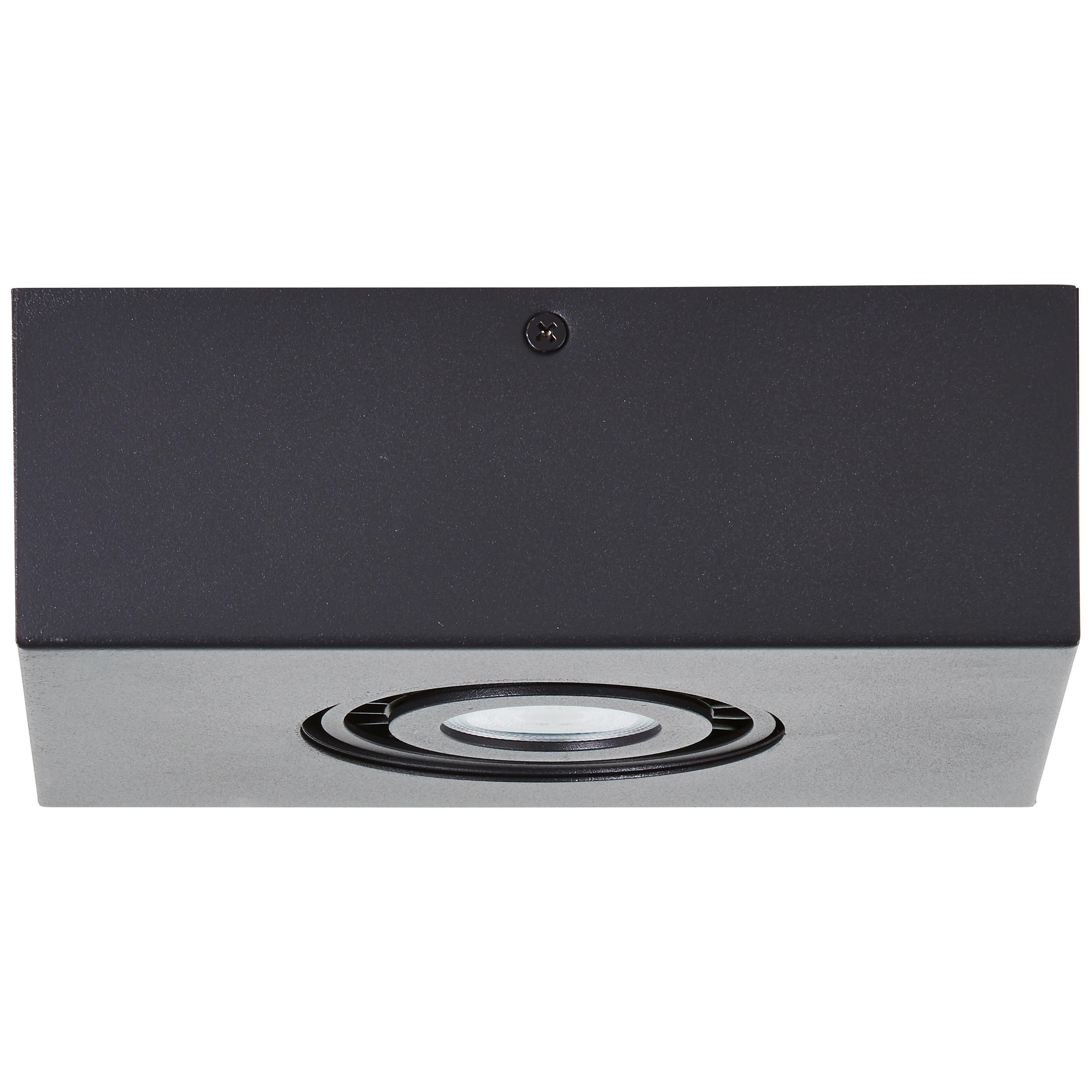 LED-DECKENLEUCHTE 20/9/15 cm   - Schwarz, KONVENTIONELL, Metall (20/9/15cm) - Brilliant