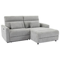 ECKSOFA Grau Webstoff  - Schwarz/Grau, Design, Kunststoff/Textil (212/101cm) - Carryhome