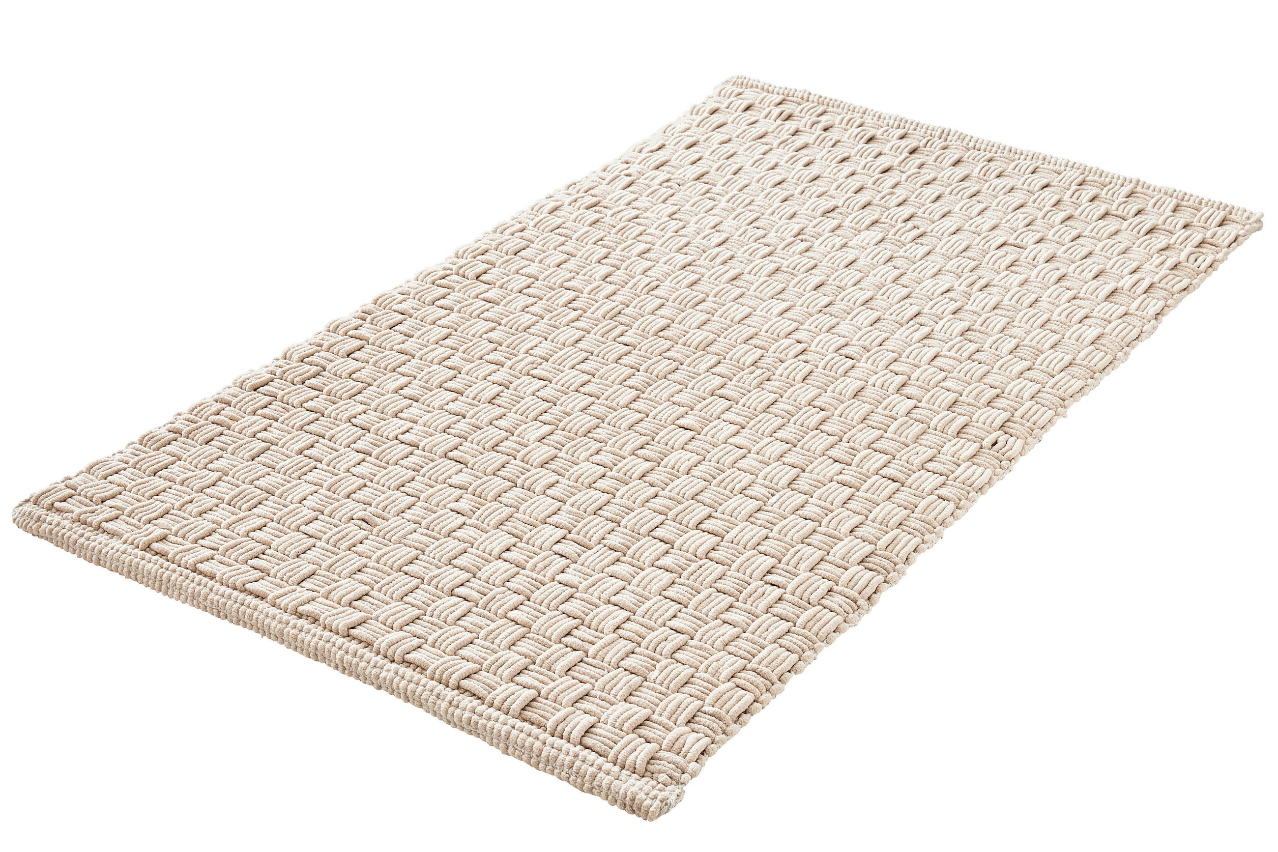 BADTEPPICH Beige  - Beige, Natur, Kunststoff/Textil (70/120/1,5cm) - Kleine Wolke