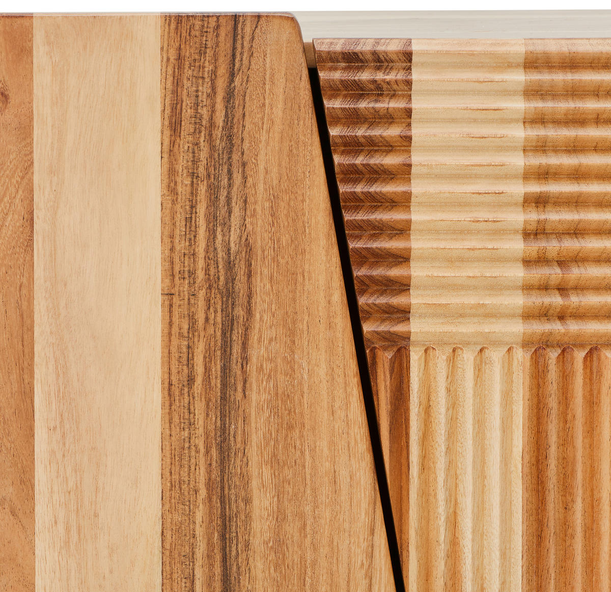 LOWBOARD  in 160/50/40 cm  - Schwarz/Akaziefarben, Modern, Holz/Metall (160/50/40cm) - Livetastic