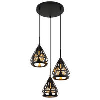 HÄNGELEUCHTE 41/120 cm  - Schwarz, Trend, Kunststoff/Metall (41/120cm) - Globo