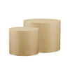COUCHTISCHSET rund Eichefarben  - Eichefarben, Design, Holzwerkstoff (48-38/48-38/38-32cm) - Livetastic
