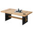 COUCHTISCH in Holz, Metall 110/60/40 cm - Eichefarben/Schwarz, Design, Holz/Metall (110/60/40cm) - Hom`in COUCHTISCH in Holz, Metall 110/60/40 cm - Eichefarben/Schwarz, Design, Holz/Metall (110/60/40cm) - Hom`in