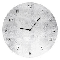 WANDUHR Grau  - Grau, Basics, Glas/Kunststoff (30cm)