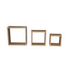 WANDREGALSET 3-teilig Sonoma Eiche  - Sonoma Eiche, Design, Holzwerkstoff - Carryhome