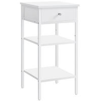 NACHTTISCH 35/70/35 cm  - Weiß/Grau, Trend, Holzwerkstoff/Metall (35/70/35cm) - MID.YOU