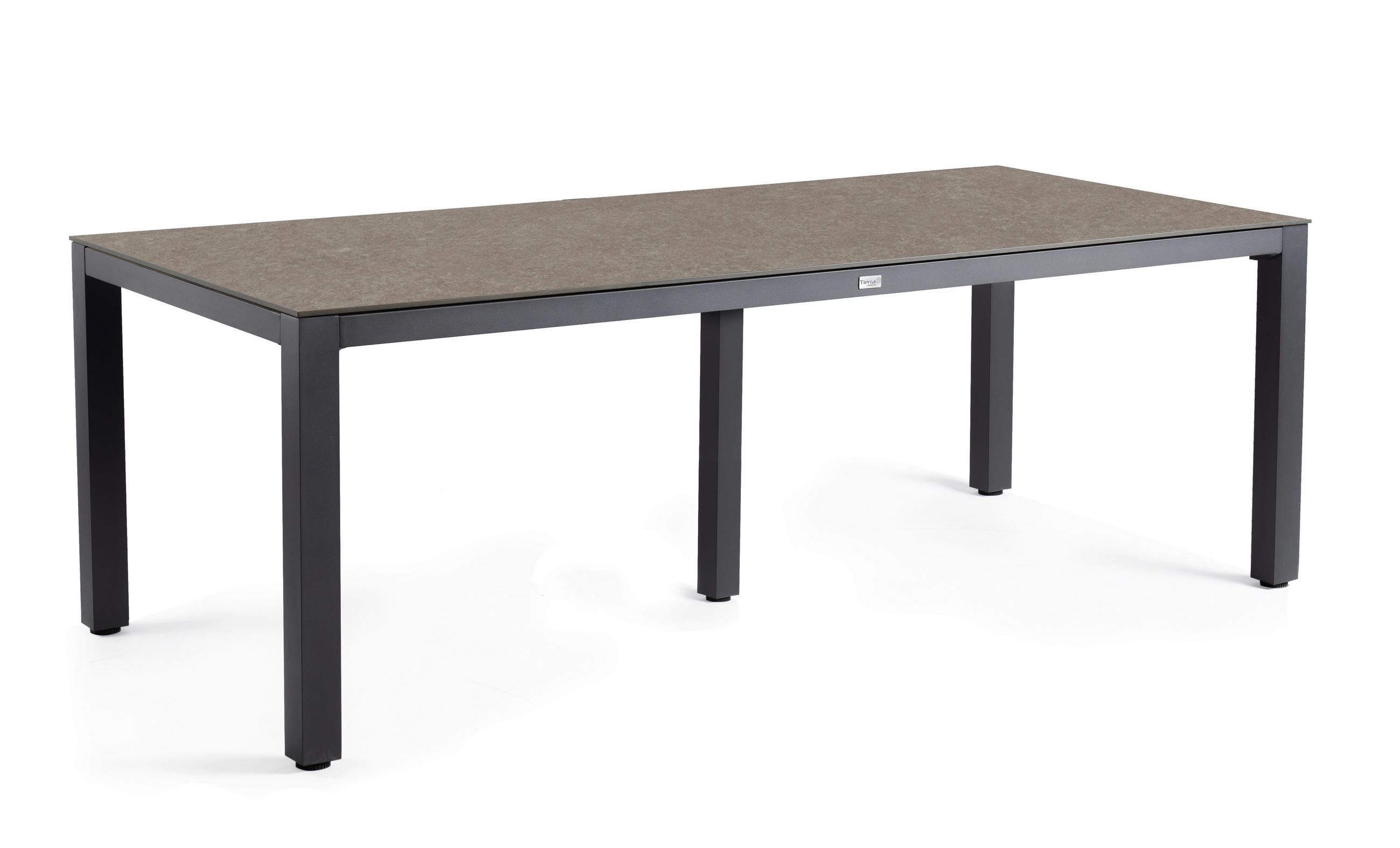 GARTENTISCH Metall, Kunststoff Anthrazit, Dunkelgrau rechteckig  - Dunkelgrau/Anthrazit, Basics, Kunststoff/Metall (280/100/75cm) - Tierra Outdoor