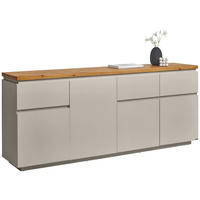 SIDEBOARD 195/82/42 cm  - Kaschmir/Eichefarben, KONVENTIONELL, Holz/Holzwerkstoff (195/82/42cm) - Novel