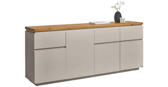 SIDEBOARD 195/82/42 cm  - Kaschmir/Eichefarben, KONVENTIONELL, Holz/Holzwerkstoff (195/82/42cm) - Novel