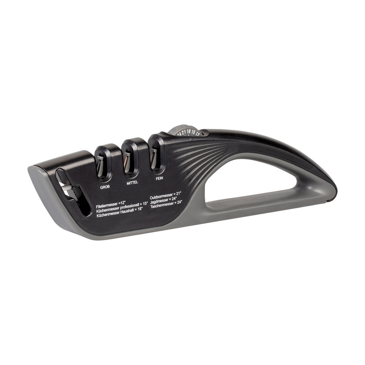 MESSERSCHÄRFER  Metall, Glas  - Schwarz, Basics, Glas/Kunststoff (27,5/7,5/3,5cm) - CHEF CUISINE