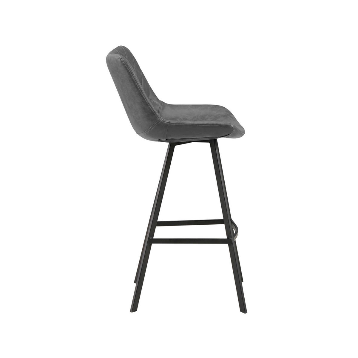 SADA BAROVÝCH STOLIČIEK 2 kus - čierna/antracitová, Konventionell, kov/textil (50/102/55cm) - MID.YOU