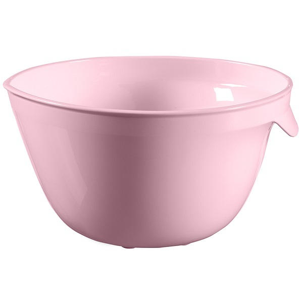 BOL DE AMESTECARE - roz, Basics, plastic (23/21/12.2cm)