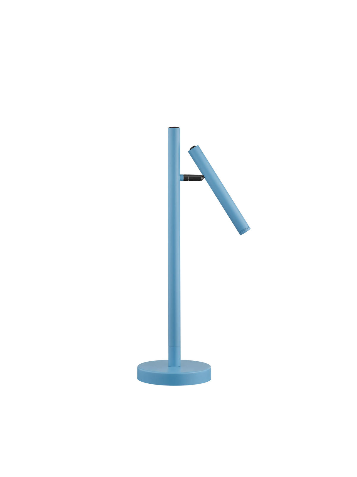 AKKU-TISCHLEUCHTE - Pastellblau, Trend, Metall (18/50cm) - Hell