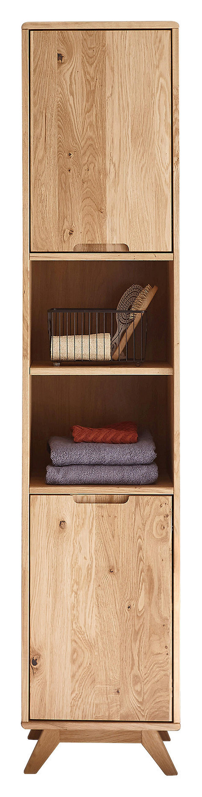 HOCHSCHRANK 40/190/35 cm  - Wildeiche, Basics, Holz (40/190/35cm) - Linea Natura