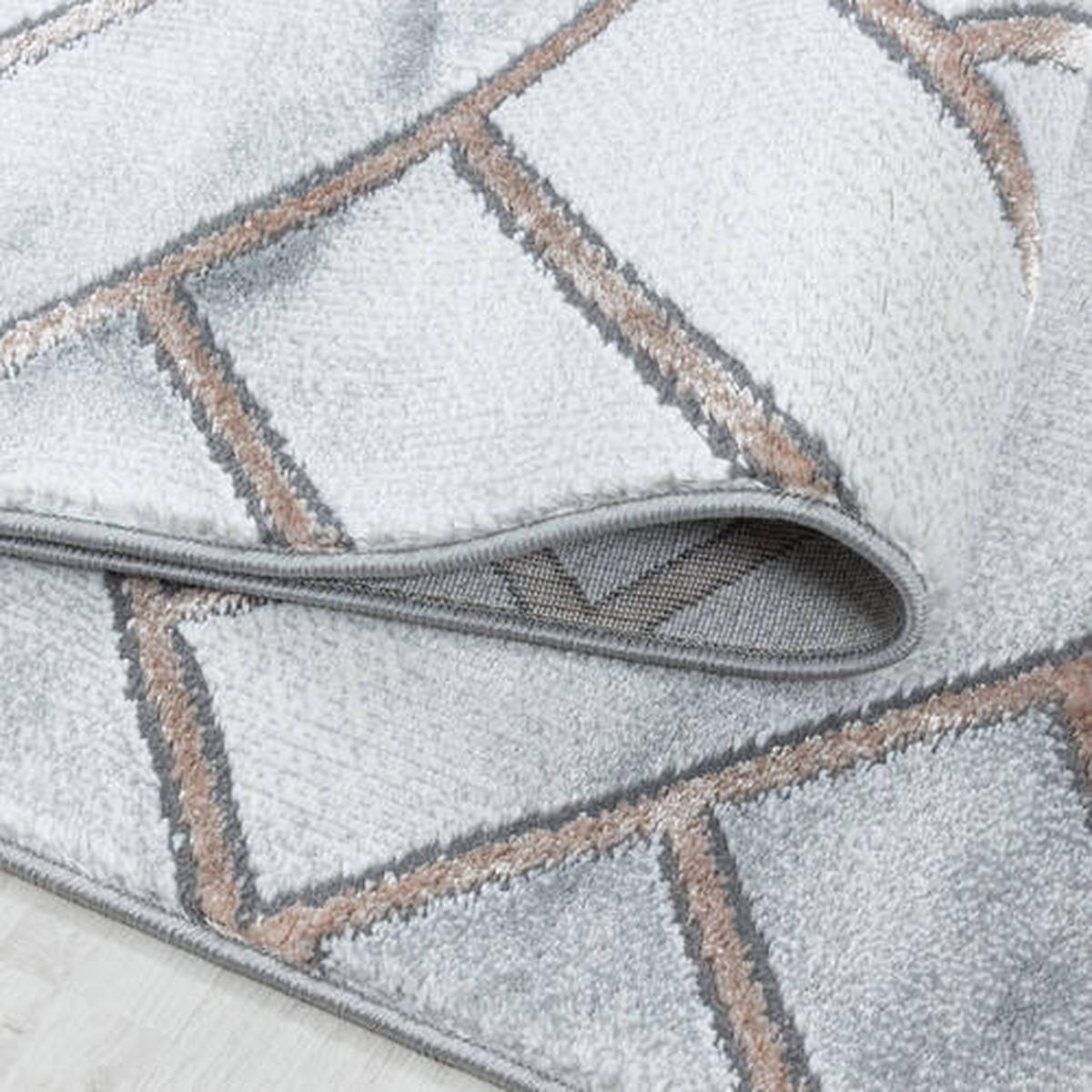 VÄVD MATTA 240/340 cm Naxos 3813 Bronze  - bronsfärgad, Design, textil (240/340cm)