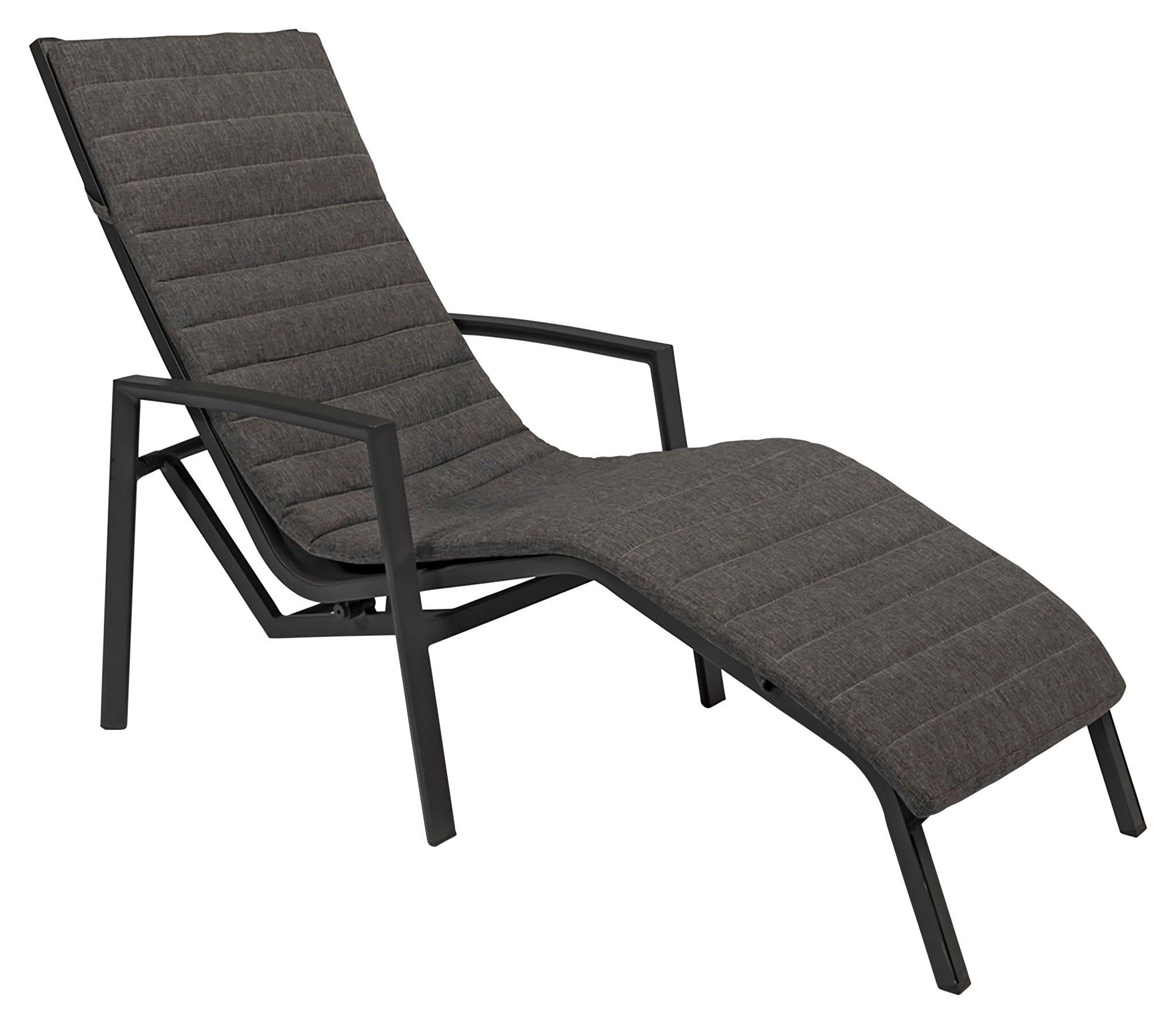 GARTENLIEGE  - Anthrazit, Basics, Textil/Metall (180/55/69cm) - Tierra Outdoor