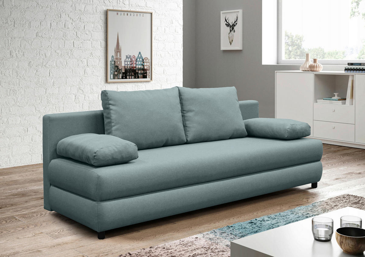TROSJED NA RAZVLAČENJE tekstil  boje mente    - boje mente/crna, Design, tekstil/plastika (200/88/87cm) - P & B
