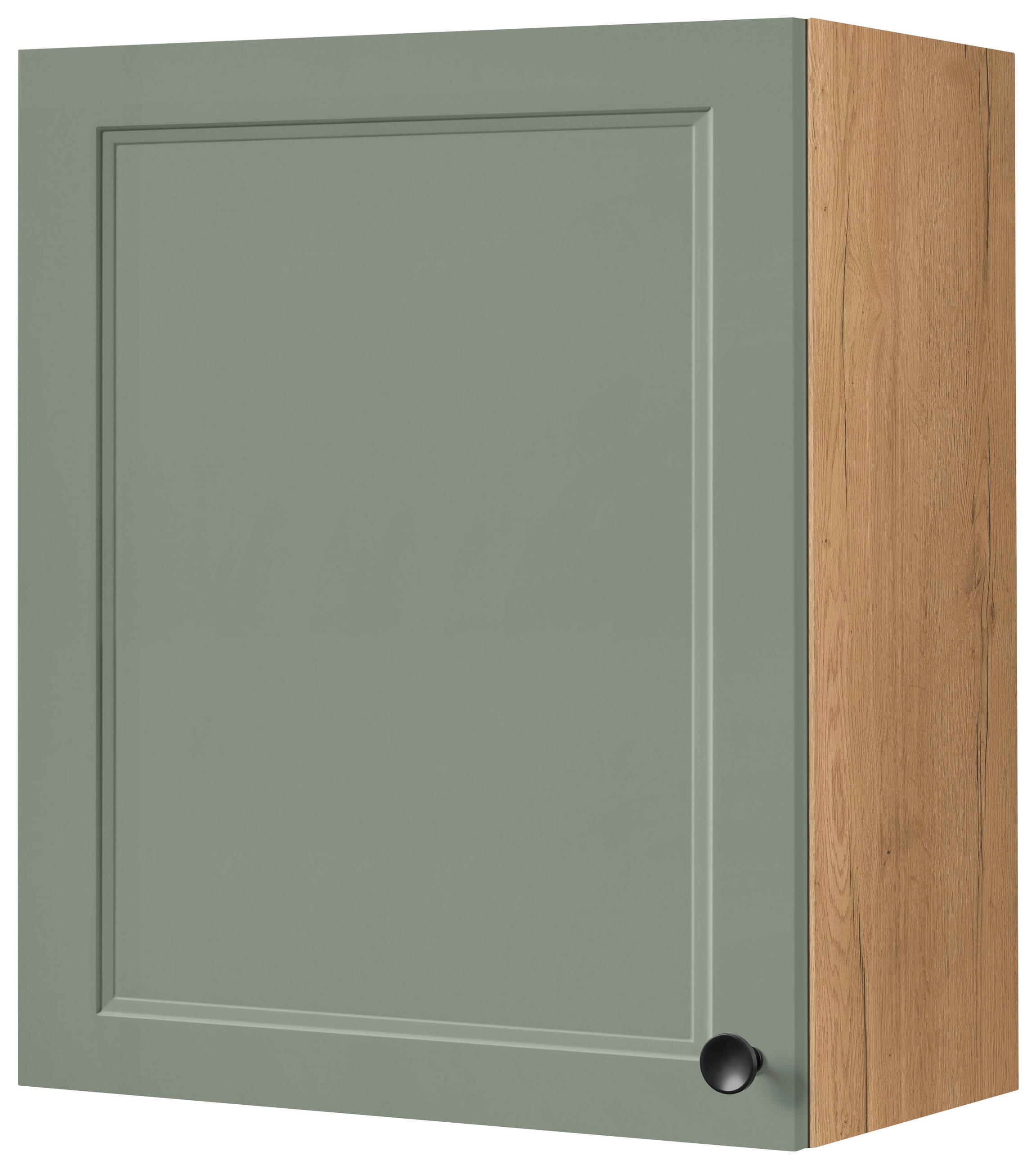 KÜCHENOBERSCHRANK 60/72/35 cm  in Grün, Eichefarben  - Eichefarben/Schwarz, MODERN, Holzwerkstoff/Metall (60/72/35cm) - Nobilia