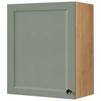 KÜCHENOBERSCHRANK 60/72/35 cm  in Grün, Eichefarben  - Eichefarben/Schwarz, MODERN, Holzwerkstoff/Metall (60/72/35cm) - Nobilia