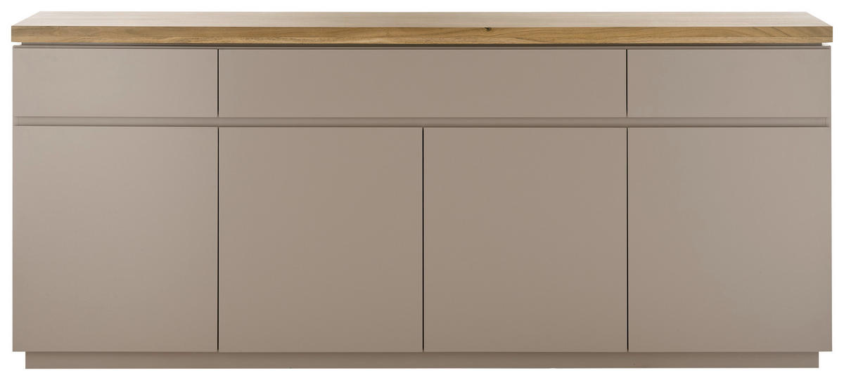 SIDEBOARD 200/86/40 cm  in Grau, Naturfarben  - Naturfarben/Grau, Basics, Holz/Holzwerkstoff (200/86/40cm)