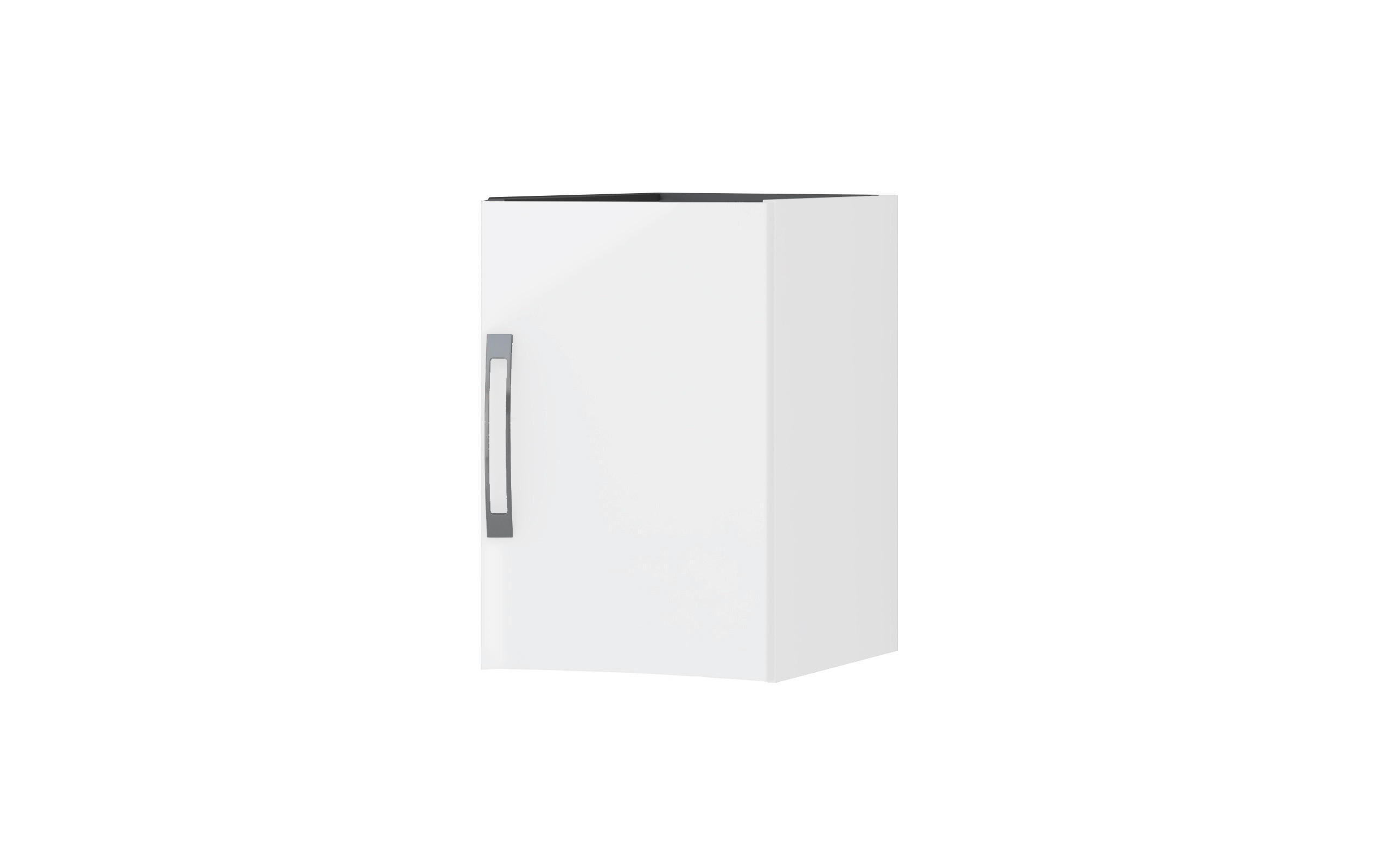 SPODNÍ SKŘÍŇKA, bílá, bílá, 34/55/40 cm - bílá/barvy stříbra, Basics, kov/kompozitní dřevo (34/55/40cm) - Welnova
