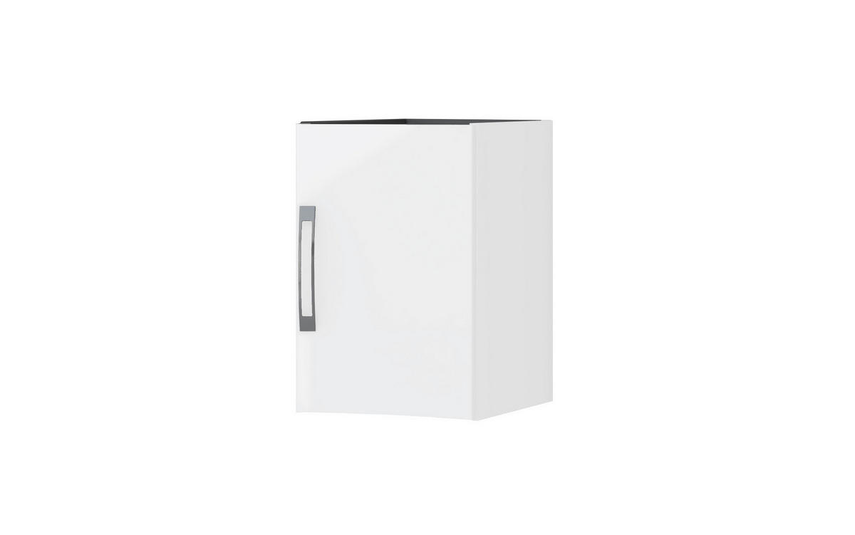 SPODNÍ SKŘÍŇKA, bílá, bílá, 34/55/40 cm - bílá/barvy stříbra, Basics, kov/kompozitní dřevo (34/55/40cm) - Welnova