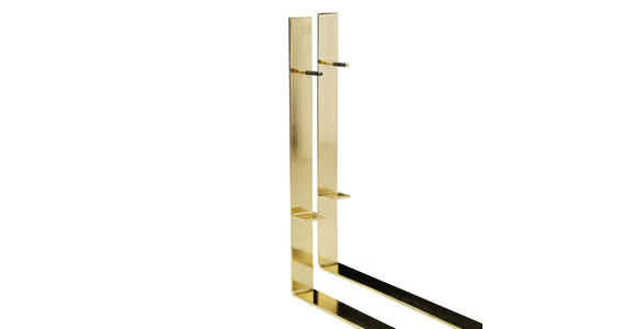 2-SITZER-SOFA  in Velours Schwarz  - Goldfarben/Schwarz, KONVENTIONELL, Textil/Metall (194/90/97cm) - Carryhome