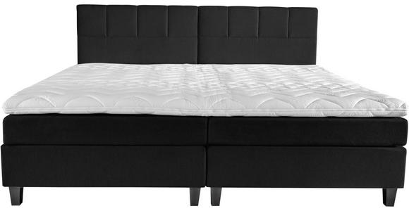 BOXSPRINGBETT 240/200 cm  in Anthrazit, Graphitfarben  - Wengefarben/Anthrazit, Trend, Holz/Textil (240/200cm) - Esposa