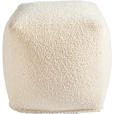 POUF Bouclé Uni Naturfarben 40/40/40 cm  - Naturfarben, Trend, Textil (40/40/40cm) - Linea Natura