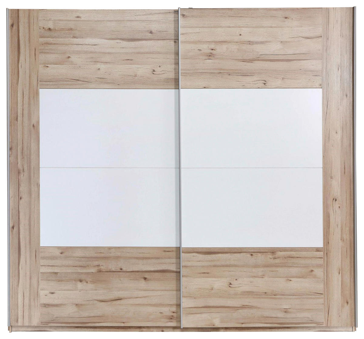 SKRIŇA S POS. DVER. – HOR.VED, biela, farba duba, 220,1/209,7/61,2 cm - biela/farba duba, Design, kov/kompozitné drevo (220,1/209,7/61,2cm) - Ti'me