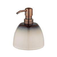 SEIFENSPENDER OSTETO  - Braun/Weiß, KONVENTIONELL, Keramik/Kunststoff (11/14/11cm) - Schöner Wohnen