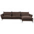 WOHNLANDSCHAFT in Textil Braun - Schwarz/Braun, Design, Textil/Metall (338/165cm) - Hom`in WOHNLANDSCHAFT in Textil Braun - Schwarz/Braun, Design, Textil/Metall (338/165cm) - Hom`in