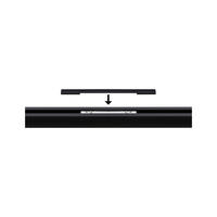 SCHIENENSYSTEM-ABDECKSCHIENE URail 12,5/0,5/1 cm   - Transparent/Schwarz, Basics, Kunststoff (12,5/0,5/1cm) - Paulmann