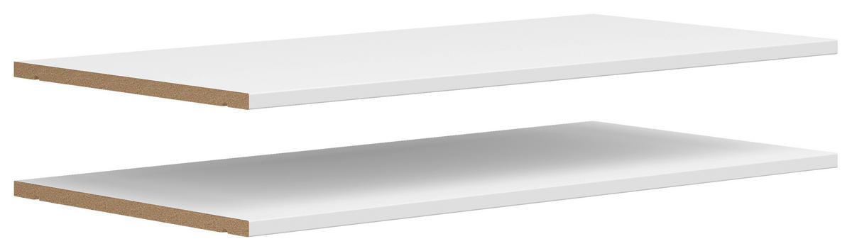 EINLEGEBODEN 76,9/1,5/36 cm   - Weiss, Modern, Holzwerkstoff (76,9/1,5/36cm) - Carryhome