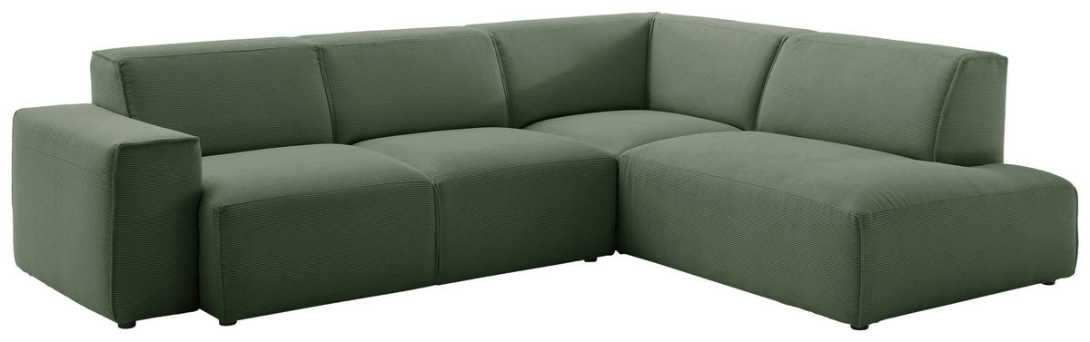 Freisteller von Pure Home Lifestyle ECKSOFA Hellgrün Cord.