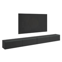 TV-SZEKRÉNY 300/32/33 cm  - fekete/szürke, Basics, műanyag/faalapú anyag (300/32/33cm) - P & B