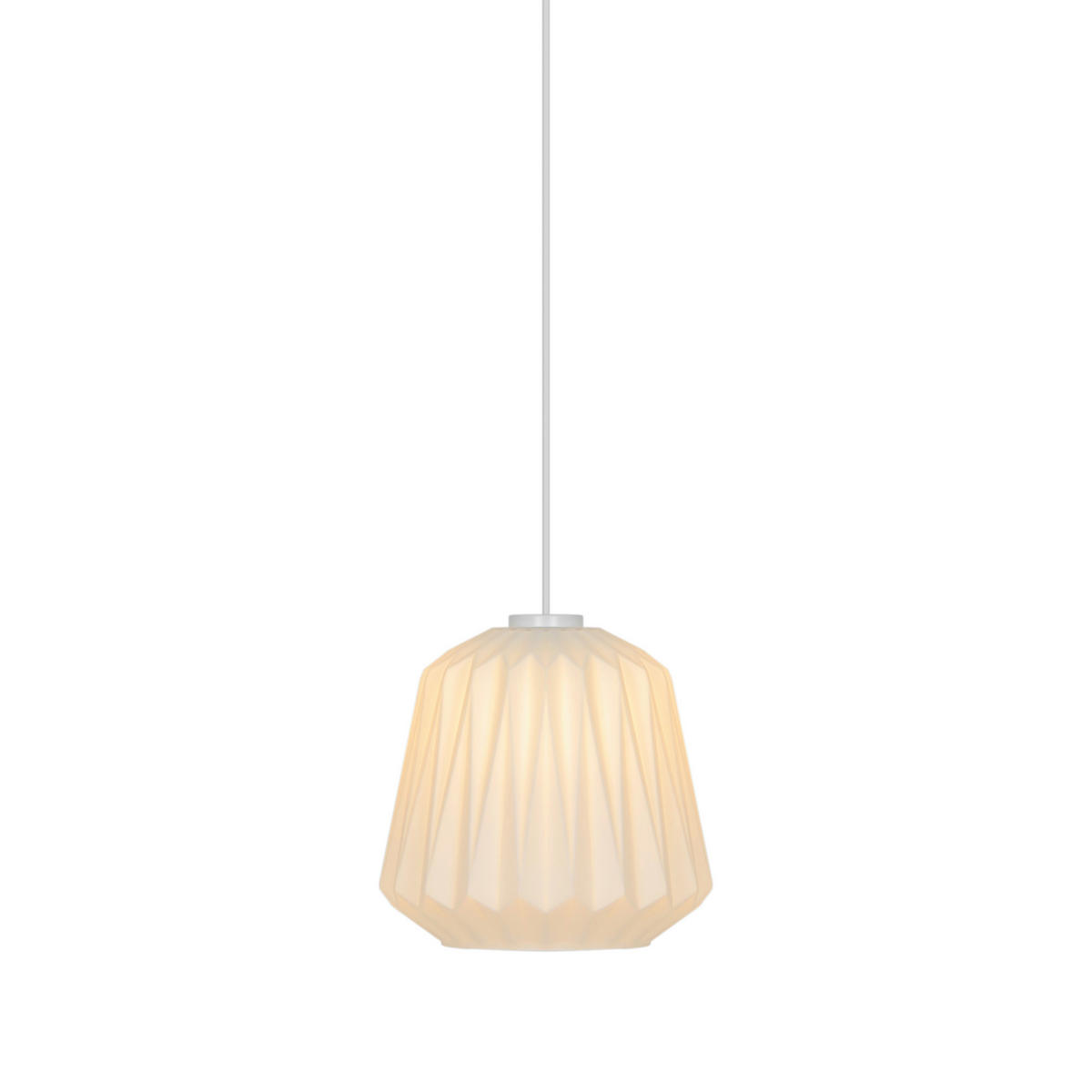 HÄNGELEUCHTE Elbie 24/24 cm  - Weiß, Design, Glas (24/24cm) - Nordlux