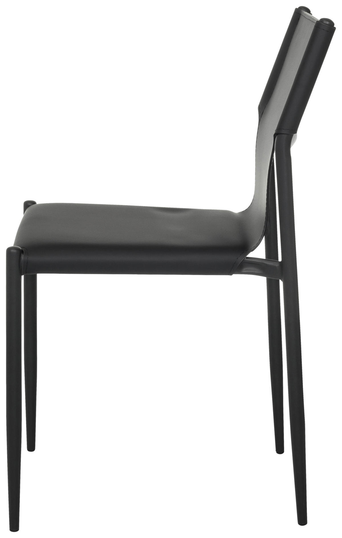 KONFERENČNÍ ŽIDLE - černá, Moderní, kov/kůže (44/82/52cm) - MID.YOU