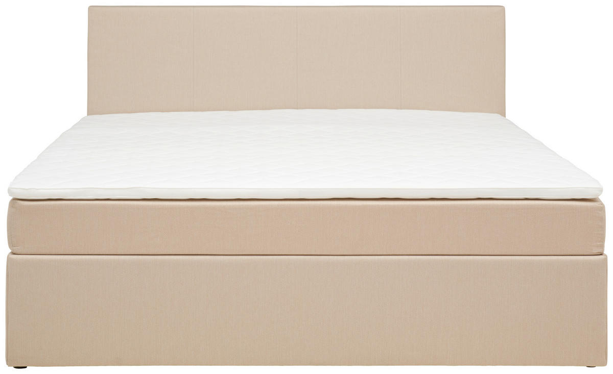 BOX KREVET    160/200 cm  - boje pijeska/crna, Basics, tekstil/drvo (160/200cm) - P & B